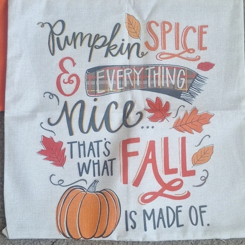 Autumn Themed Decorative Canvas Pillow Covers